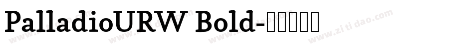 PalladioURW Bold字体转换